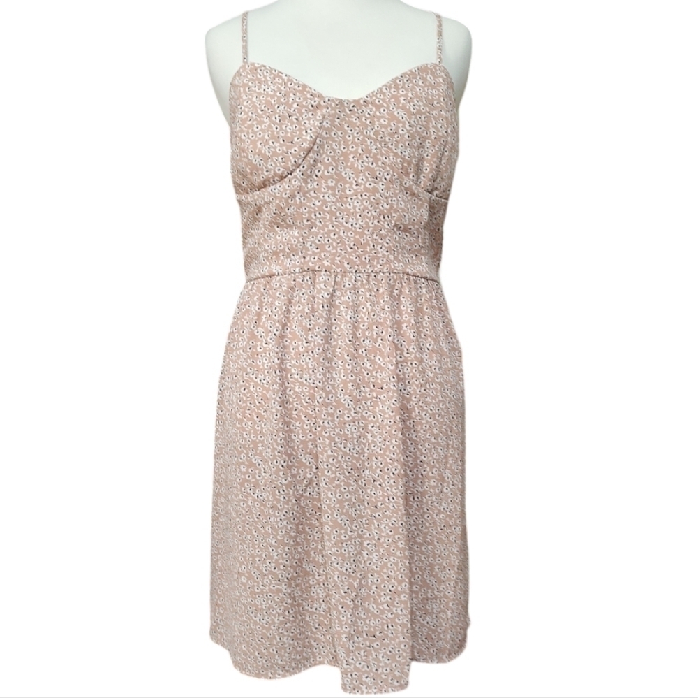 Mind Code Floral Spaghetti Straps Dress Size L